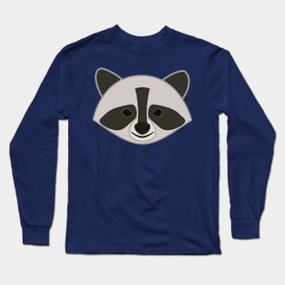 Cute Raccoon Cartoon Long Sleeve T-Shirt